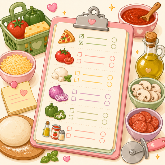 Pizza Shopping & Prep Checklist Pack